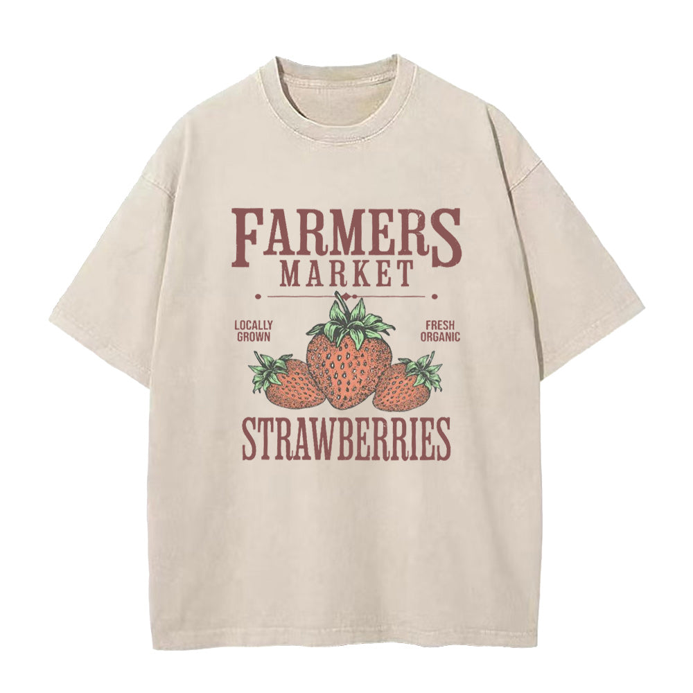 Farmers Market Strawberry Unisex Tee