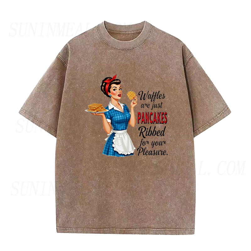 Ribbed Pancakes for Pleasure Unisex Tee