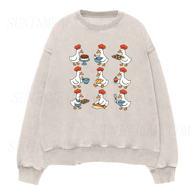 Cute Goose Baking Sweatshirt
