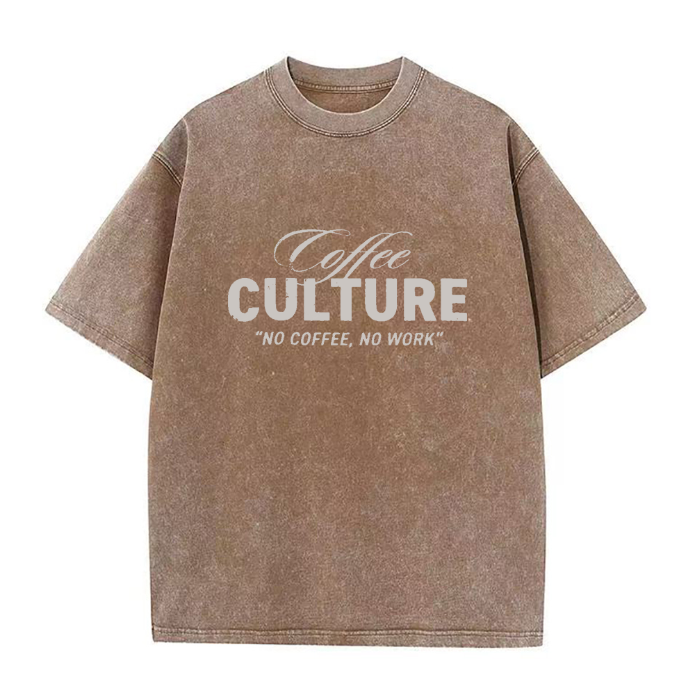コーヒーカルチャー コーヒーなしでは仕事もできない ユニセックスTシャツ