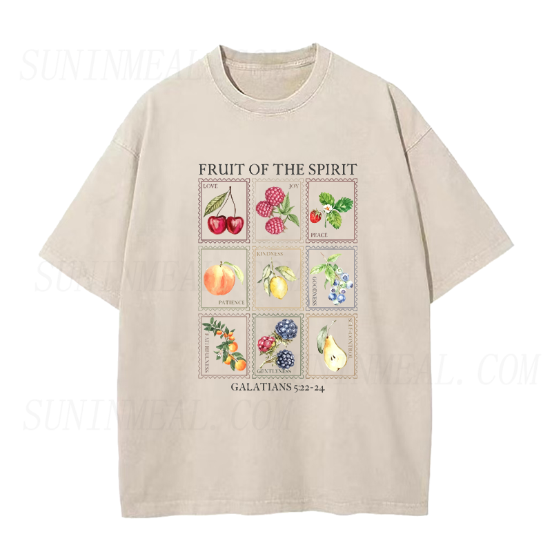 Watercolor Fruit Stamp Unisex Tee