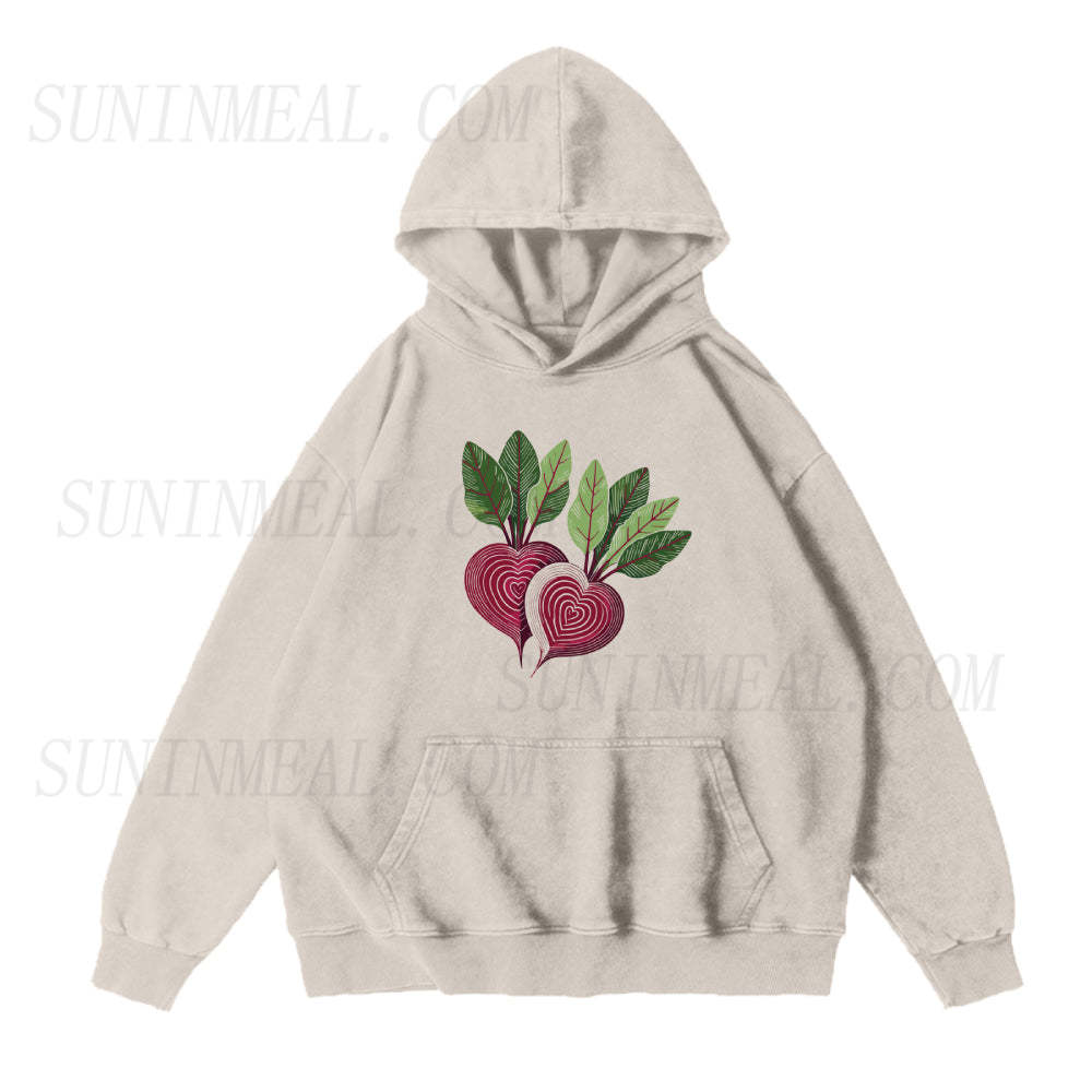 Beet heart Unisex Hoodie