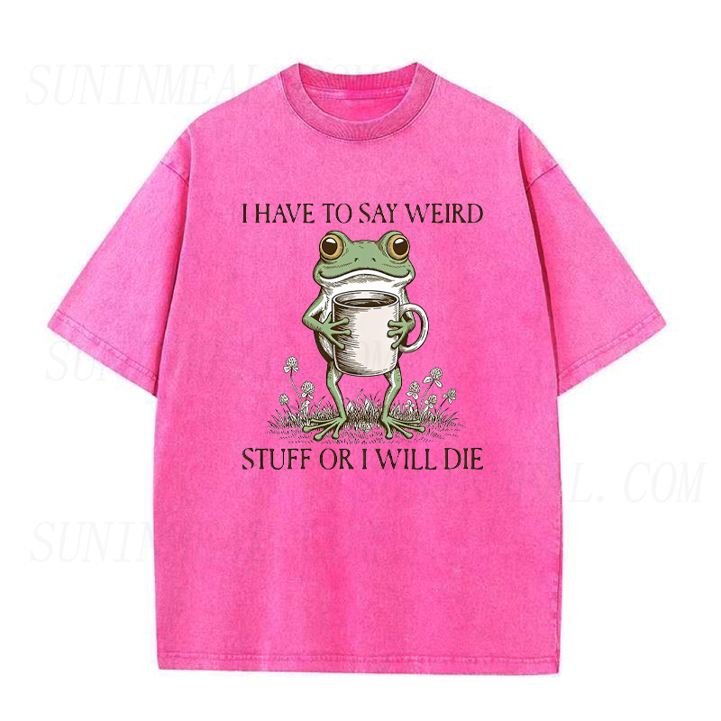 Frog Drinking Coffee Tee