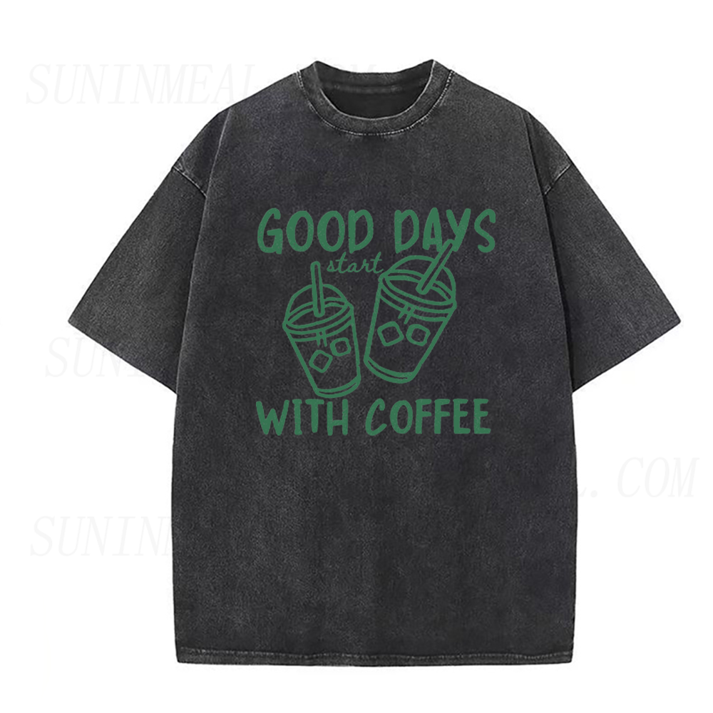 Good Days Start With Coffee Unisex Tee