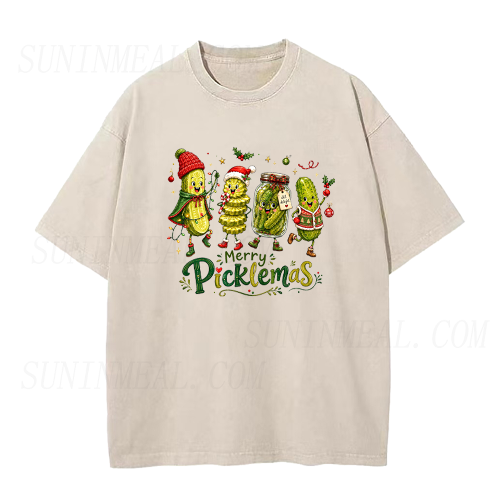 Merry Picklemas Christmas Pickle Unisex Tee