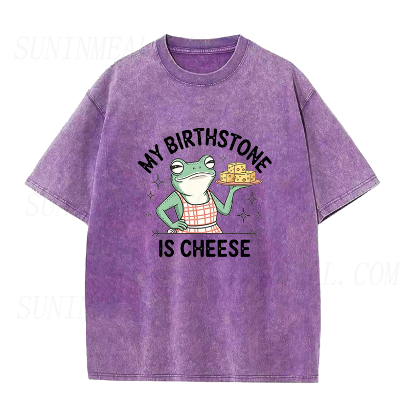 My Birthstone is Cheese Frog Unisex Tee