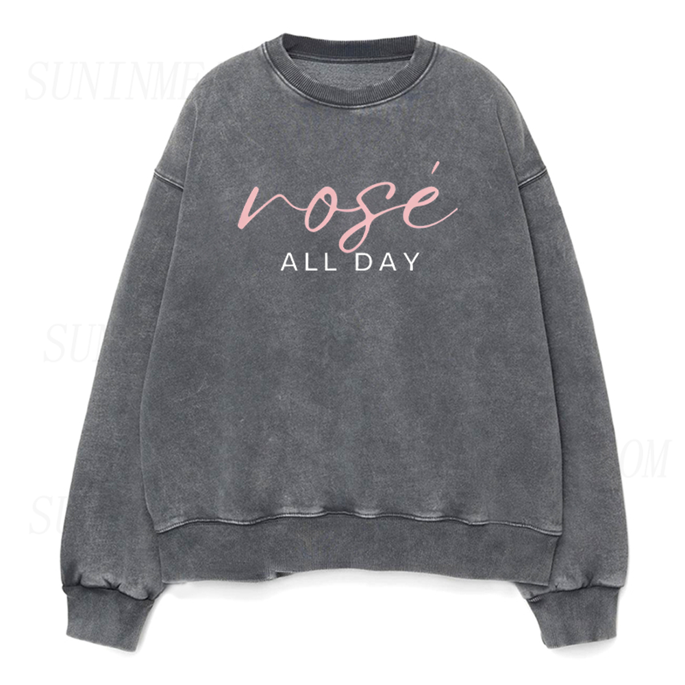 Rosè All Day Unisex Crewneck Sweatshirt