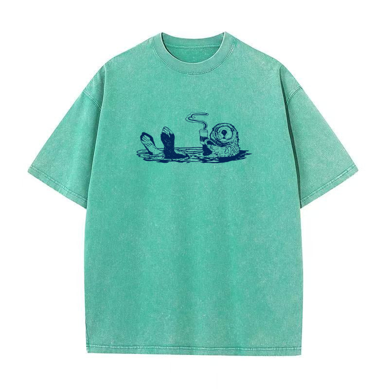 コーヒースイミングユニセックスTシャツ