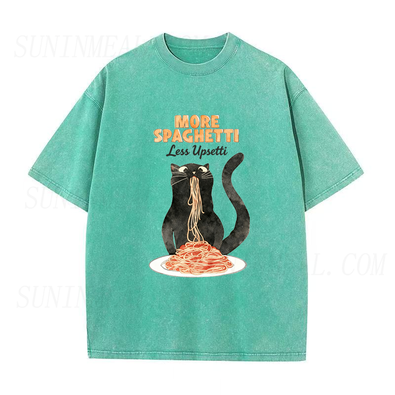 Hungry Cat Spaghetti Unisex Tee