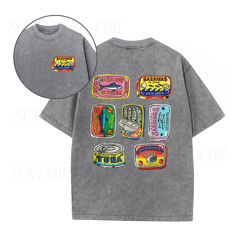 Vintage Sardine Cans Unisex Tee