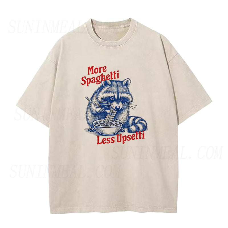 More Spaghetti Less Upsetti Vintage Unisex Tee