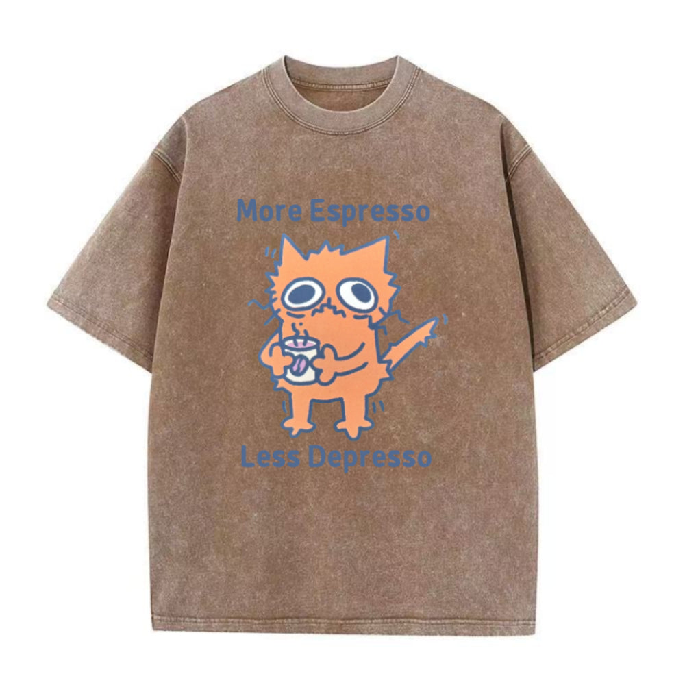 モア・エスプレッソ・レス・デプレッソ ユニセックスTシャツ