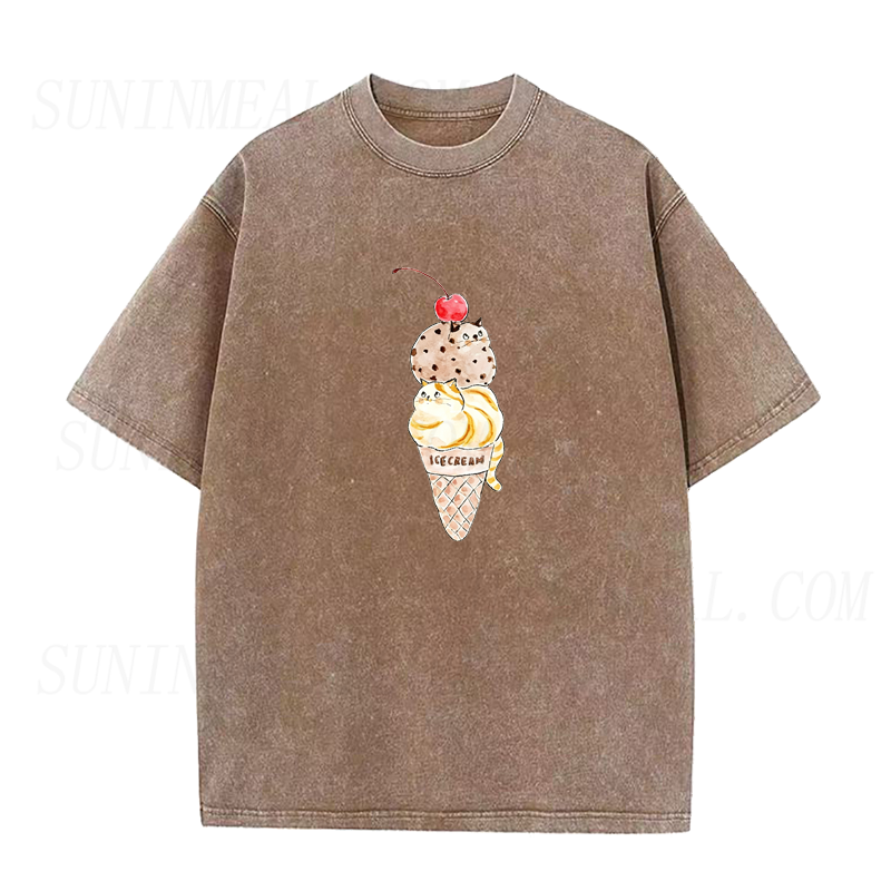 Cat Ice Cream Unisex Tee