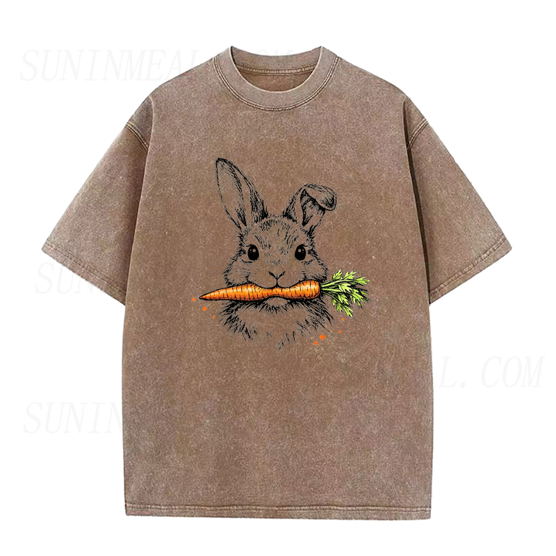 Bunny with Carrot Unisex Tee
