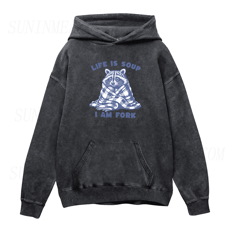Life Is Soup I Am Fork Unisex Hoodie