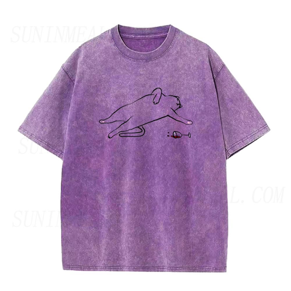 Drunk Cat Unisex Tee
