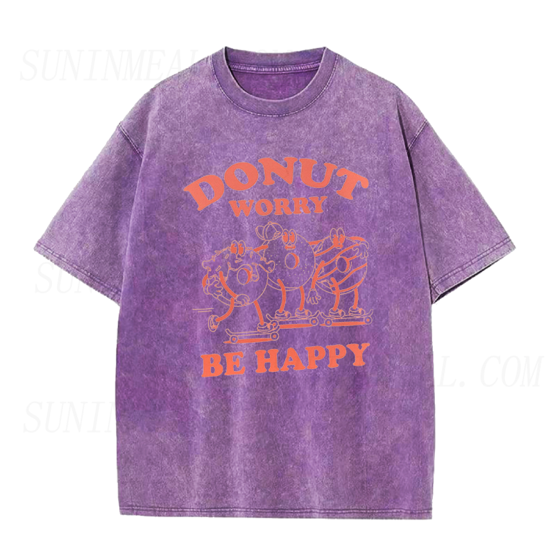 Donut Worry Be Happy Unisex Tee