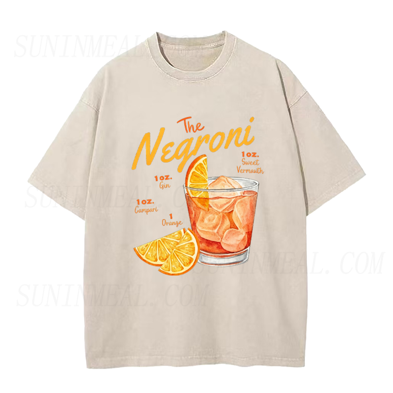 The Negroni Cocktail Recipe Unisex Tee