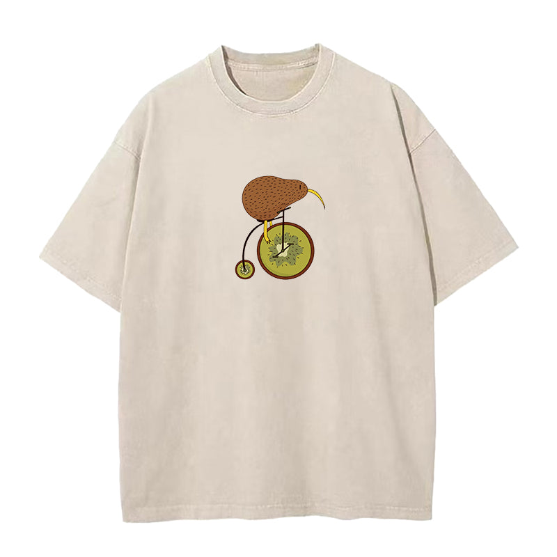 Kiwi On Bike Unisex Tee