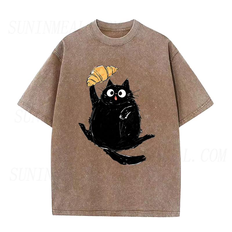 Cat Croissant Unisex Tee