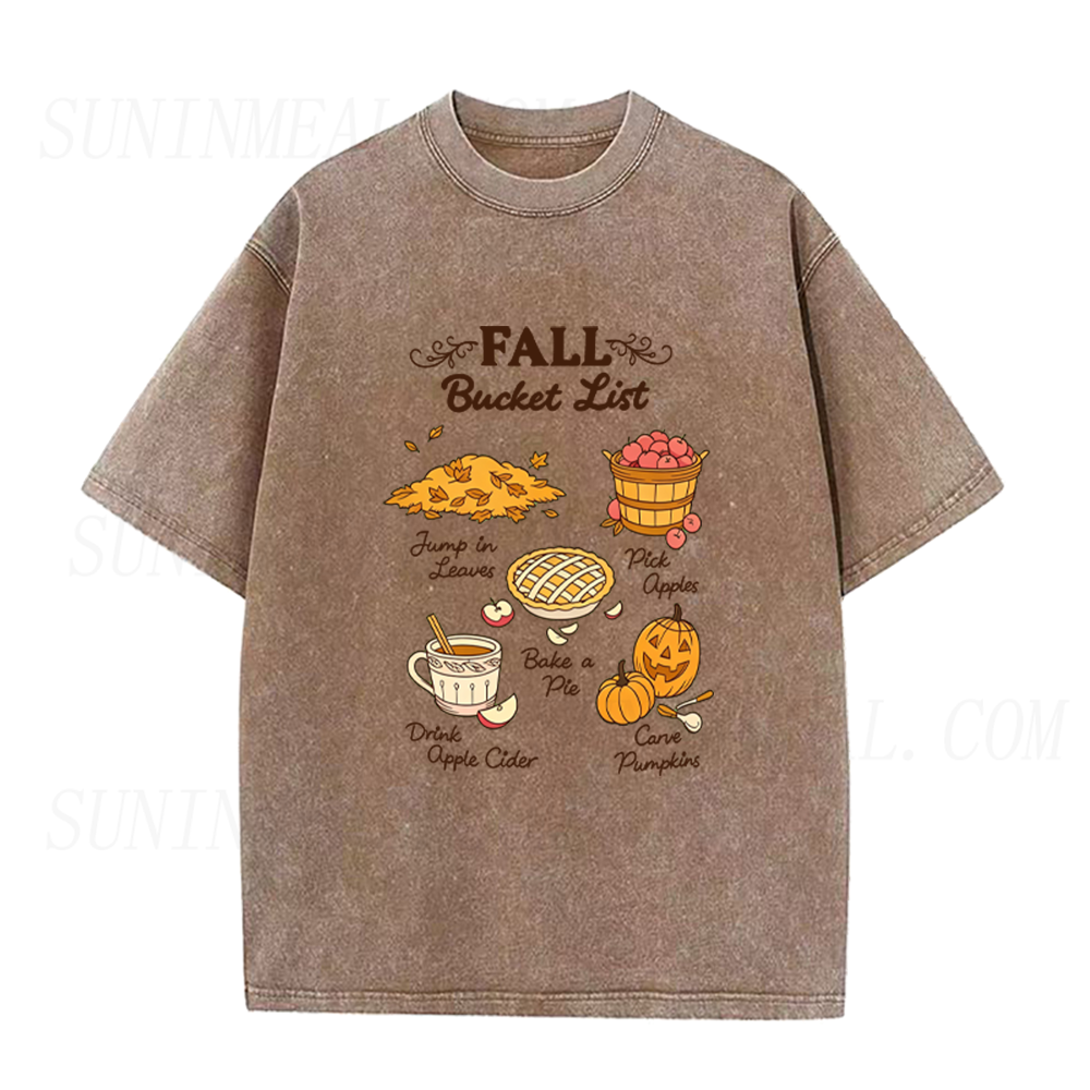 Fall Bucket List Unisex Tee