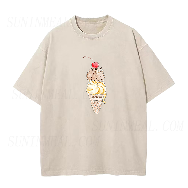 Cat Ice Cream Unisex Tee