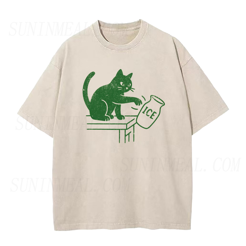 Abolish ICE Funny Cat Unisex Tee