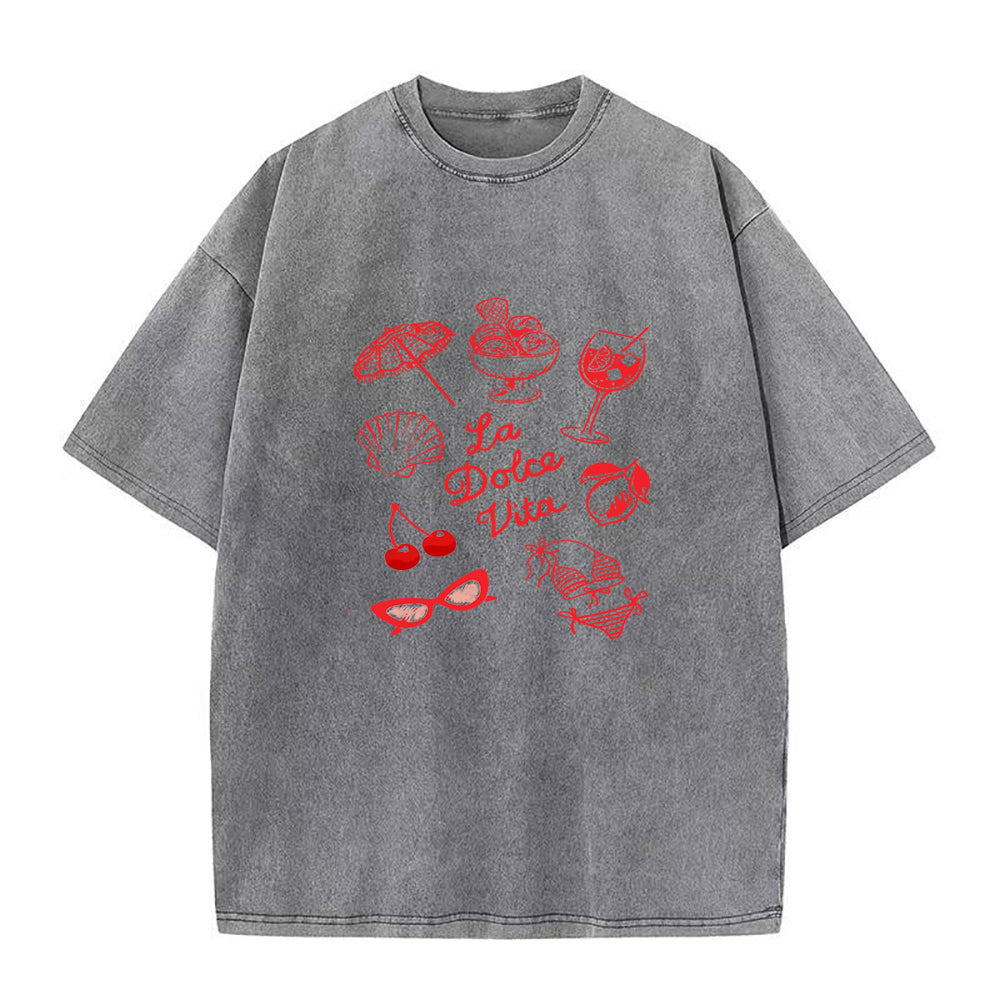 ラ・ドルチェ・ヴィータ ユニセックスTシャツ