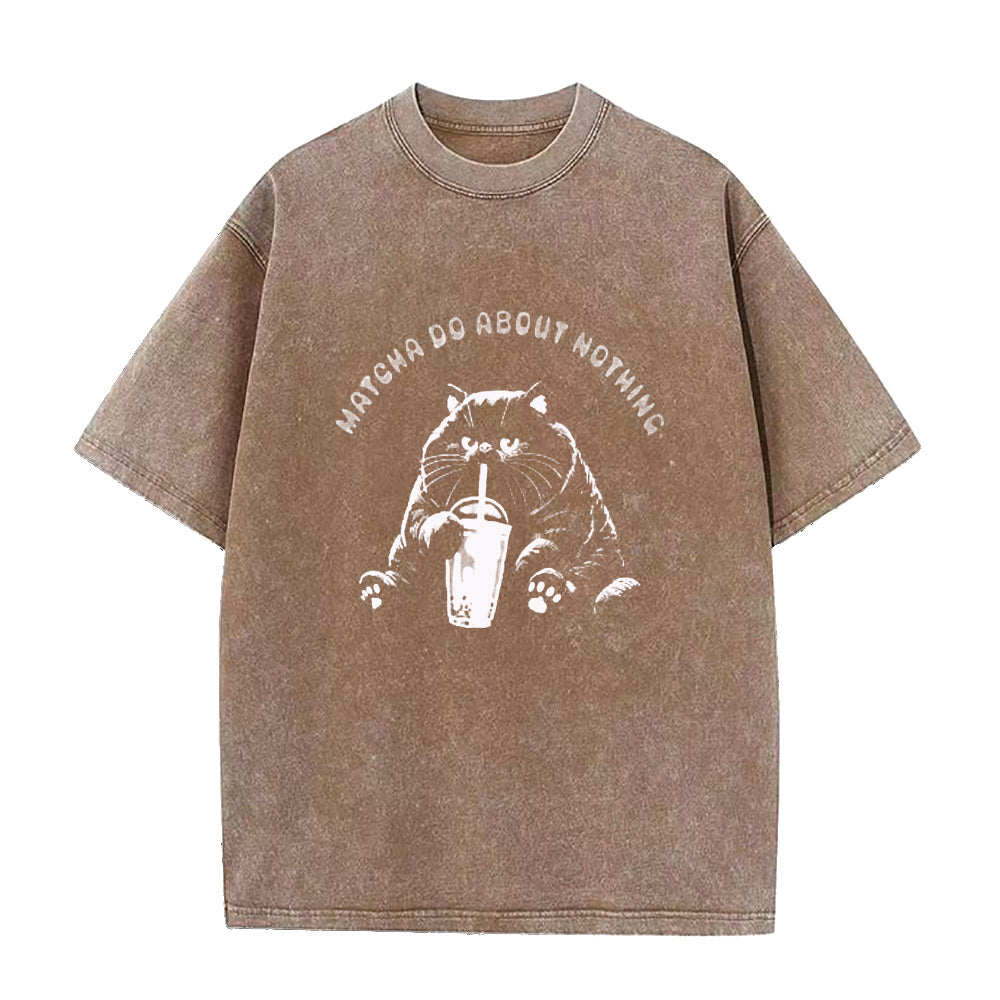 Cat Matcha Do About Nothing Unisex Tee