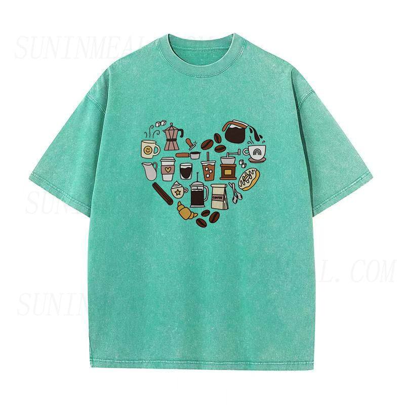 Coffee Heart Unisex Tee
