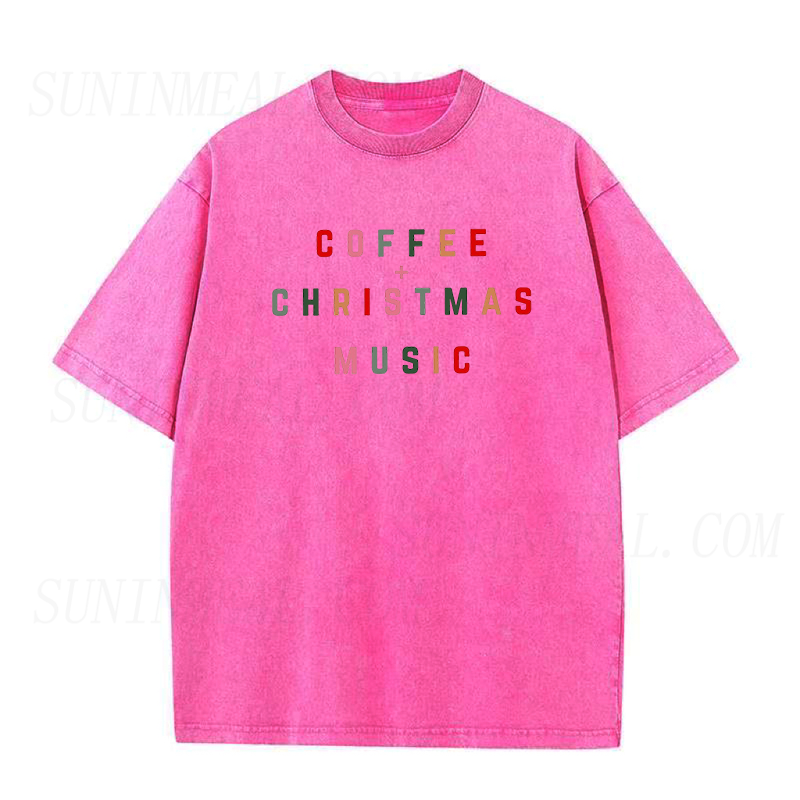 Coffee Christmas Music Unisex Tee