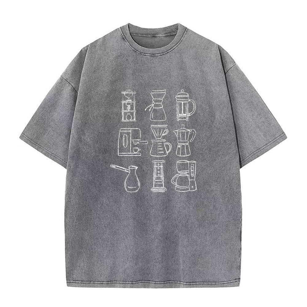 コーヒーマシン ユニセックスTシャツ
