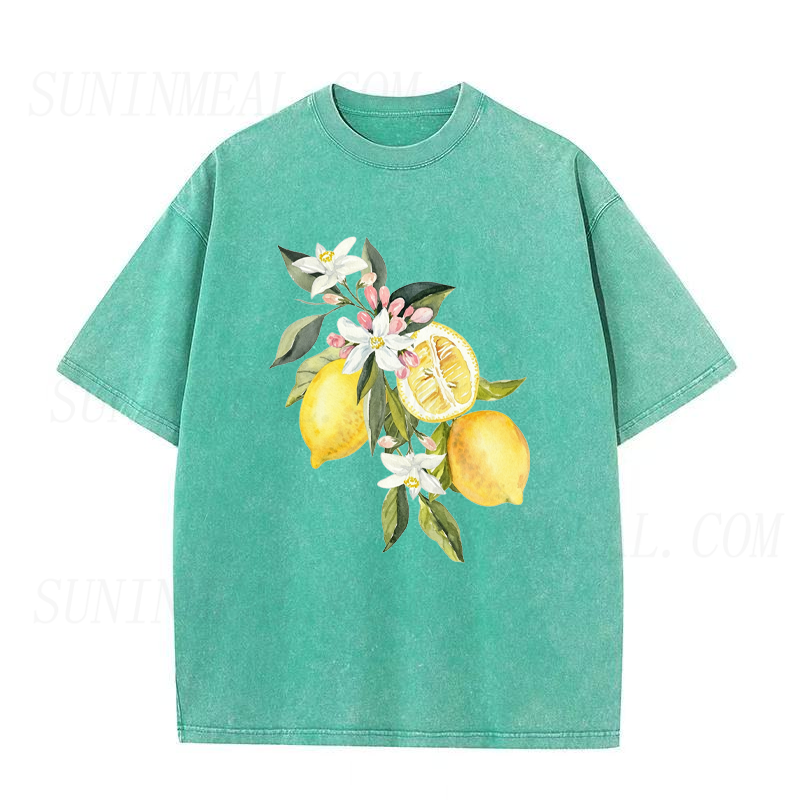 Floral Lemon Unisex Tee