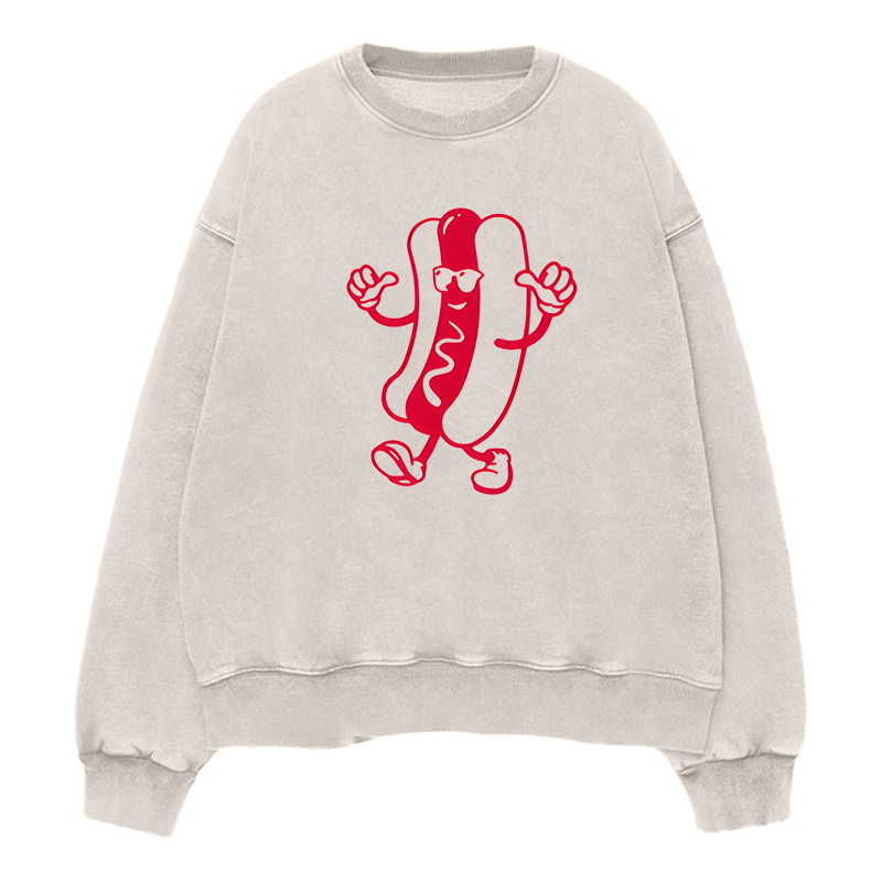 hot dog Unisex Crewneck Sweatshirt
