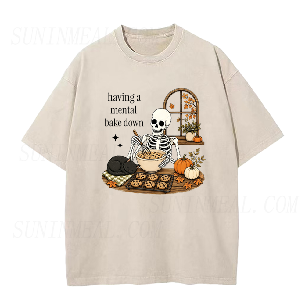 Funny Baking Skeleton Unisex Tee