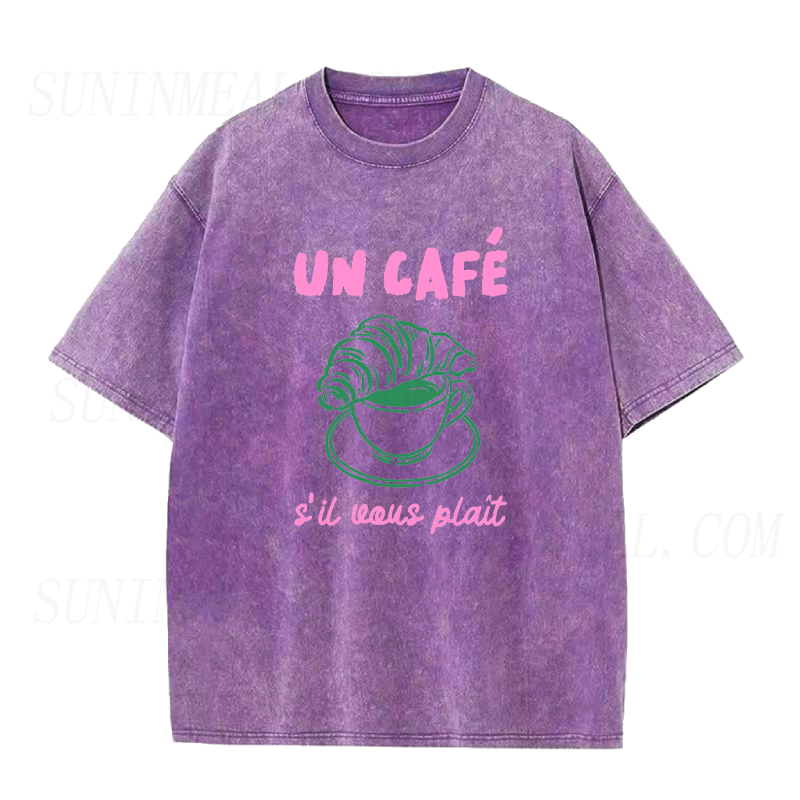 Coffee & Croissant Please Unisex Tee