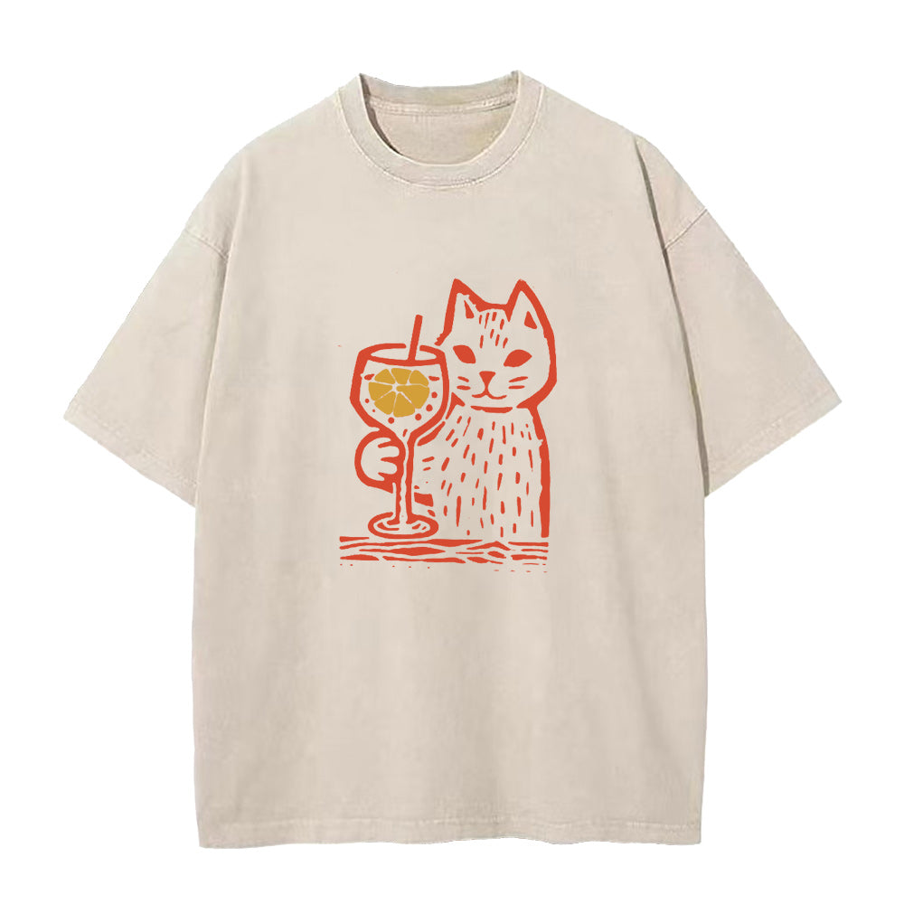 Wine and CAT Unisex Tee
