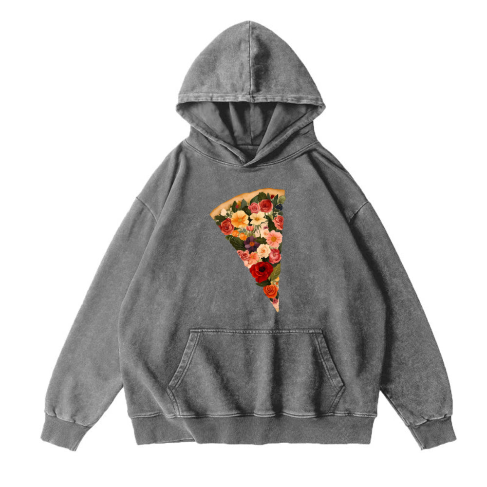 flowers pizza Unisex Hoodie