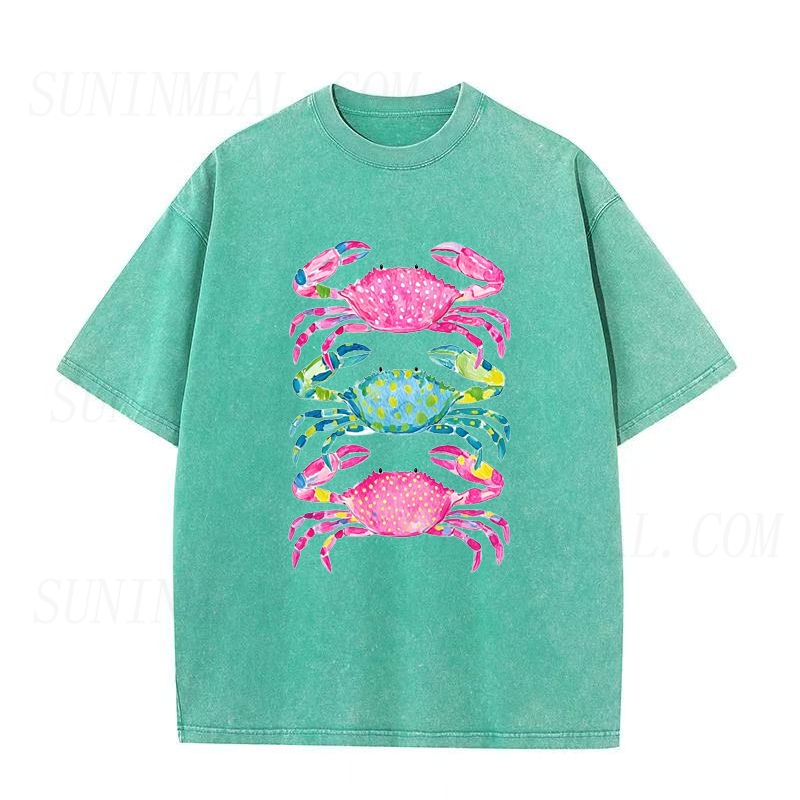 Coastal Crab Vibes Unisex Tee