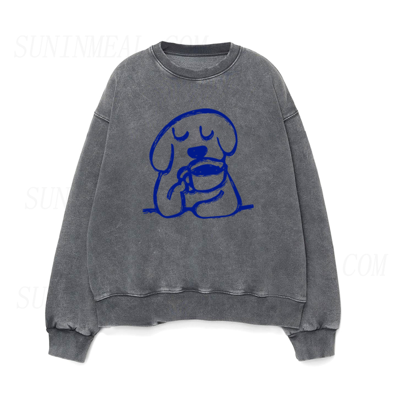 coffee dog Unisex Crewneck Sweatshirt