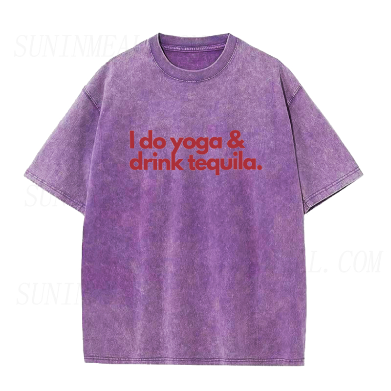 I Do Yoga and Drink Tequila Unisex Tee