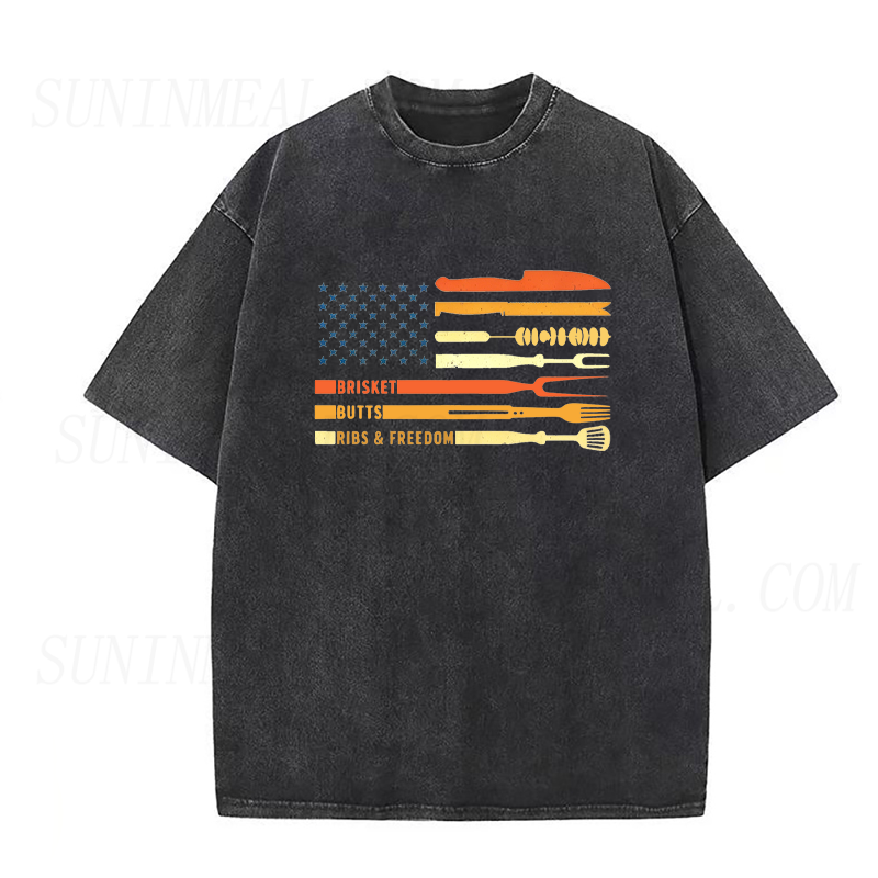 BBQ Flag Unisex Tee