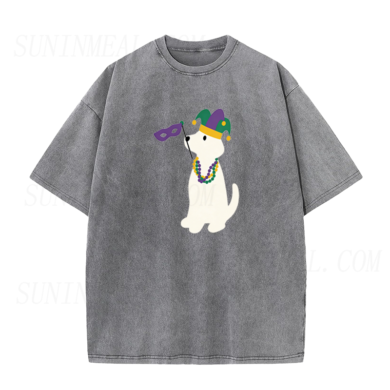 Dog Mardi Gras Flag Tee