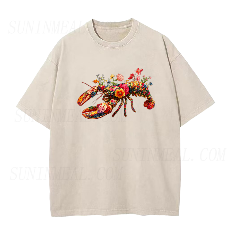 Floral Lobster Unisex Tee