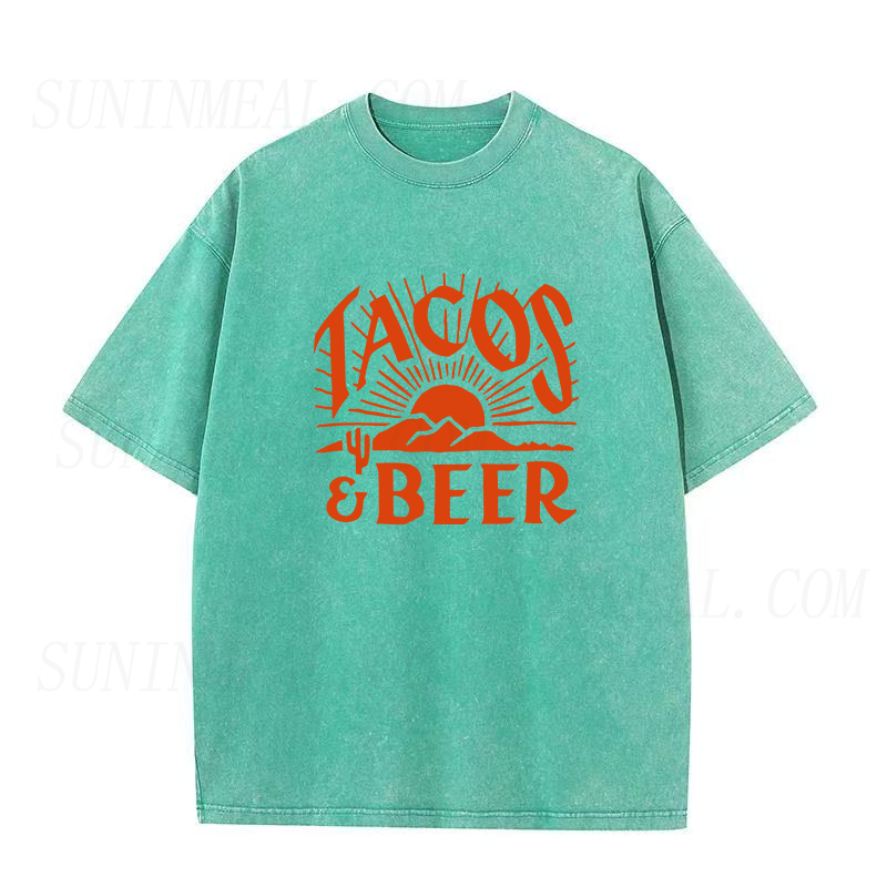 タコス＆ビール ユニセックスTシャツ