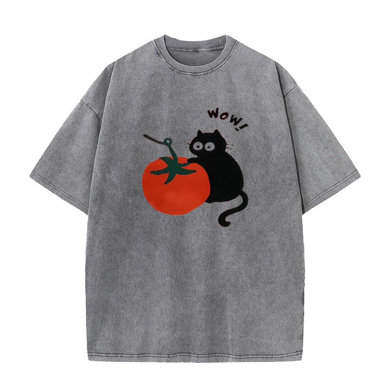 wow tomato cat Unisex Tee