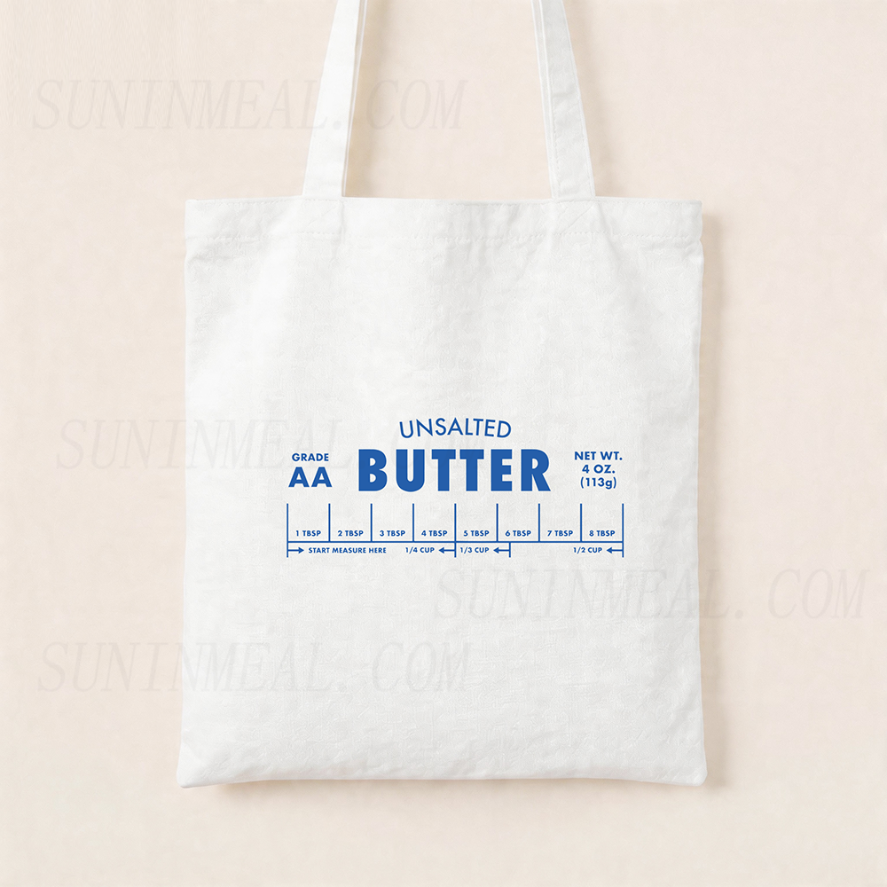 Unsalted Butter Canvas Tote Bag