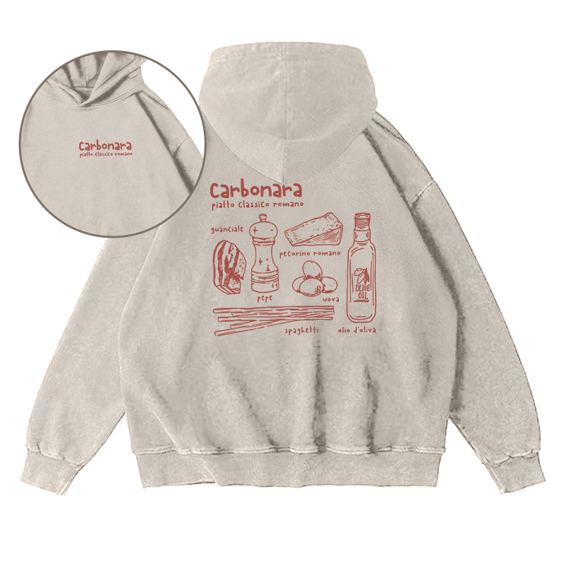 Carbonara Roma Pasta Unisex Hoodie