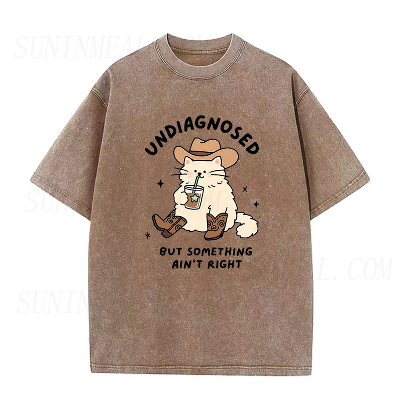Undiagnosed But Something Ain't Right Cowboy Unisex Tee