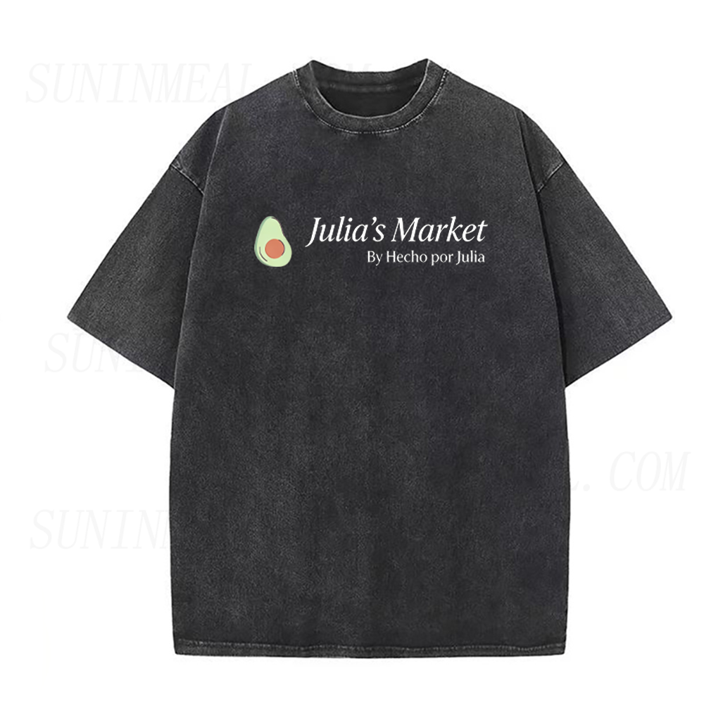 Retro Julia's Market Avocado Unisex Tee